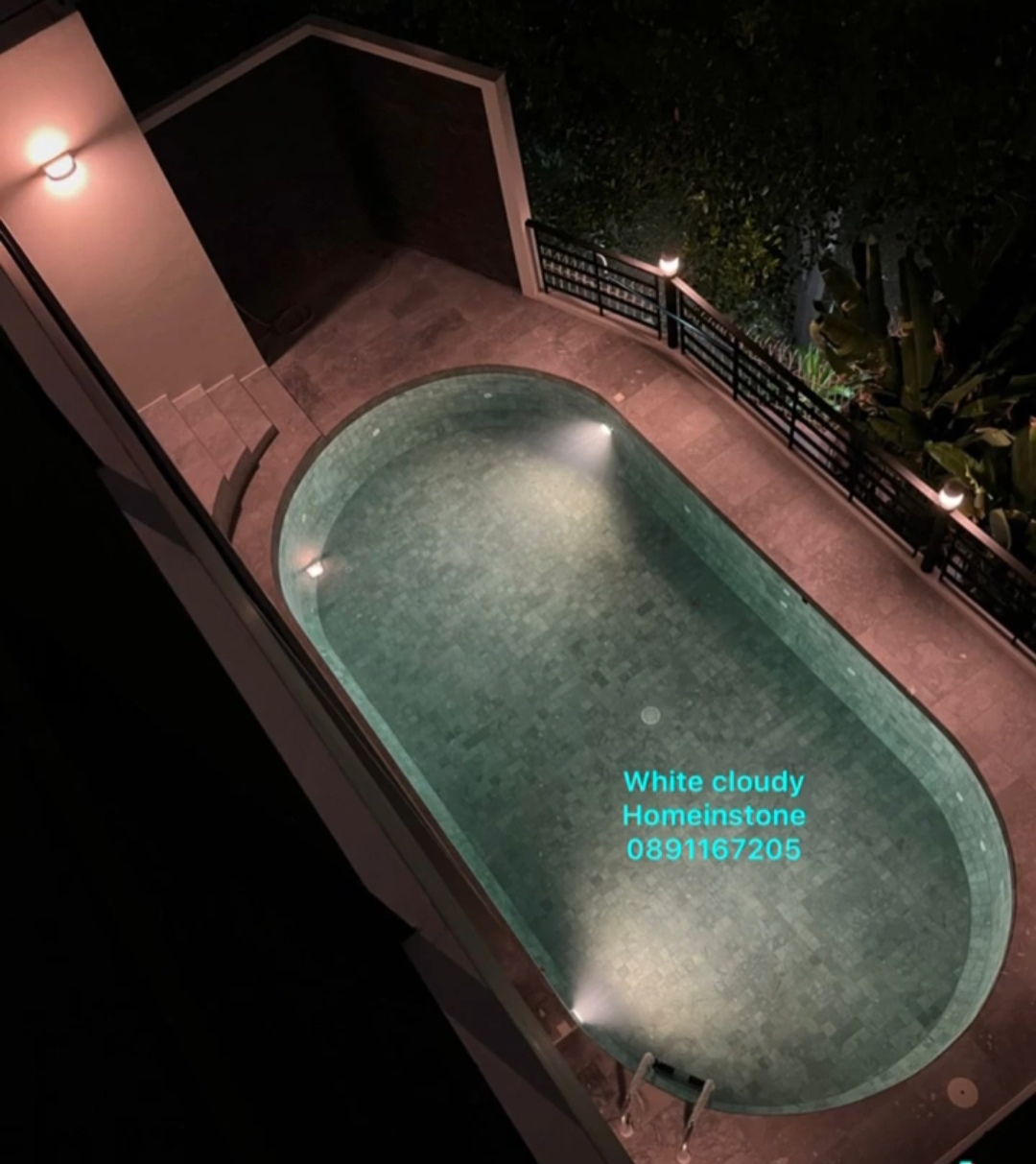 หินธรรมชาติสำหรับปูสระว่ายน้ำ สีเทาอ่อนสไตล์ยุโรป สินค้าพร้อมส่ง