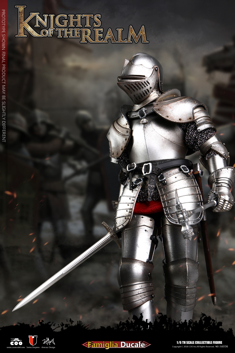 COOMODEL SE036 SE037 DIE-CAST ALLOY 1/6 SERIES OF EMPIRES - KNIGHTS OF THE REALM