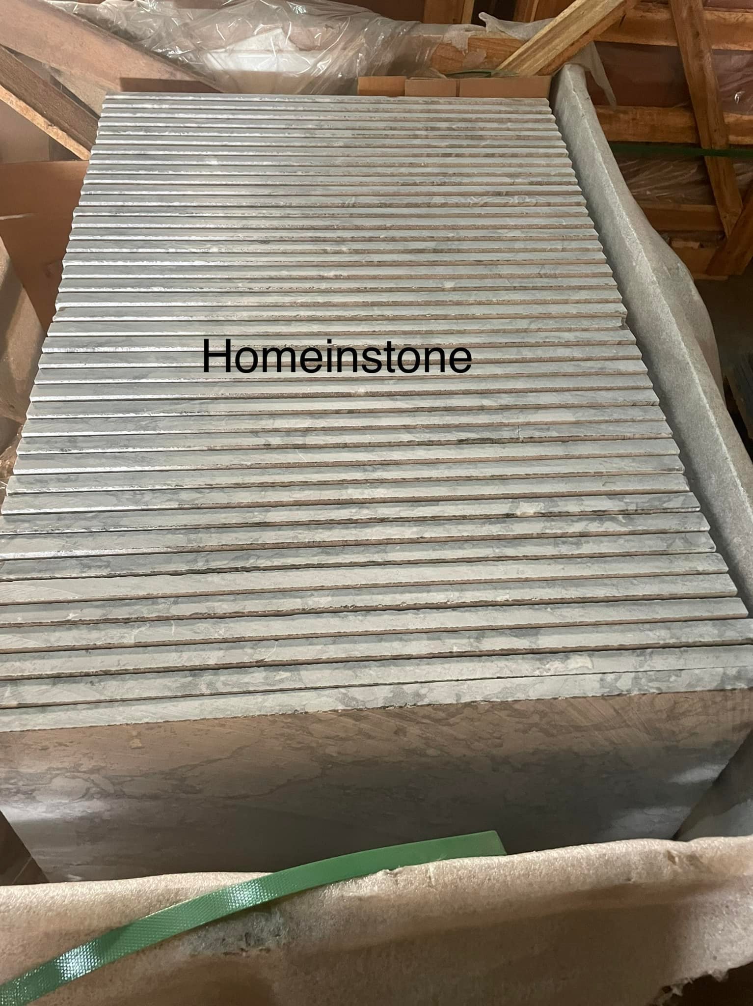 หินธรรมชาติ ลายสวย white cloudy ขนาด 60x60x2 cm + White Cloudy 10x10