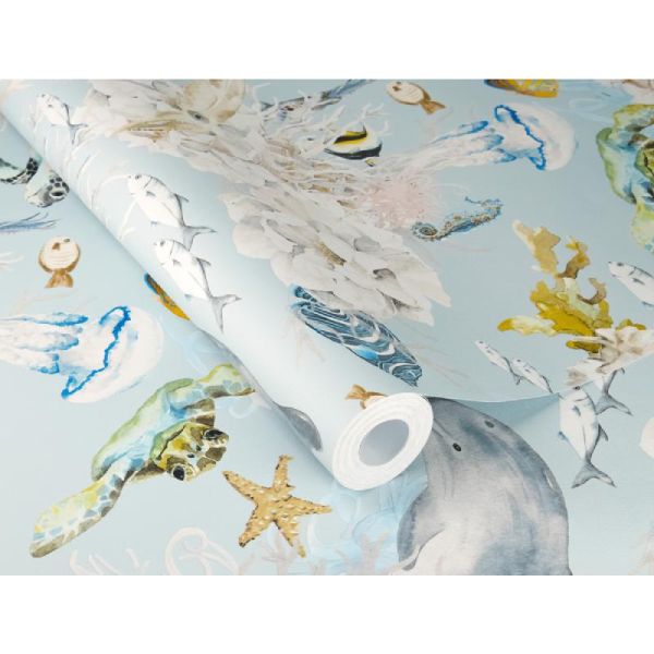 วอลเปเปอร์ลายเด็ก Kids World โปร 11.11 แบบหลังผ้า ทนทาน กันลามไฟ : Fabric-Backed Wall Paper