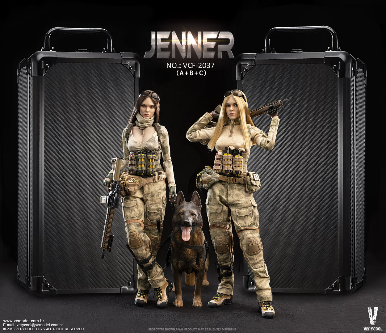 VERYCOOL VCF-2037 1/6 A-TACS FG Women Soldier - JENNER
