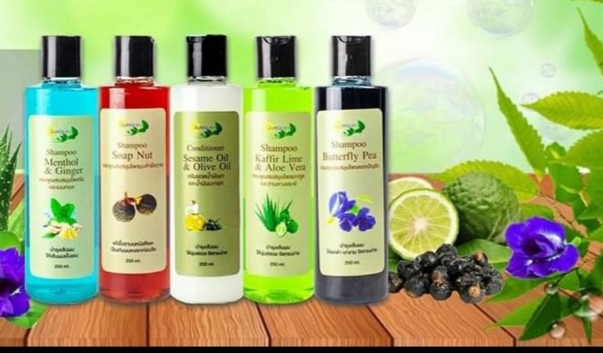 แชมพูสมุนไพรไทย มี5สูตร ตรา จันทร์ธารา shampoo conditionner ครีมนวด ครีมนวดผม