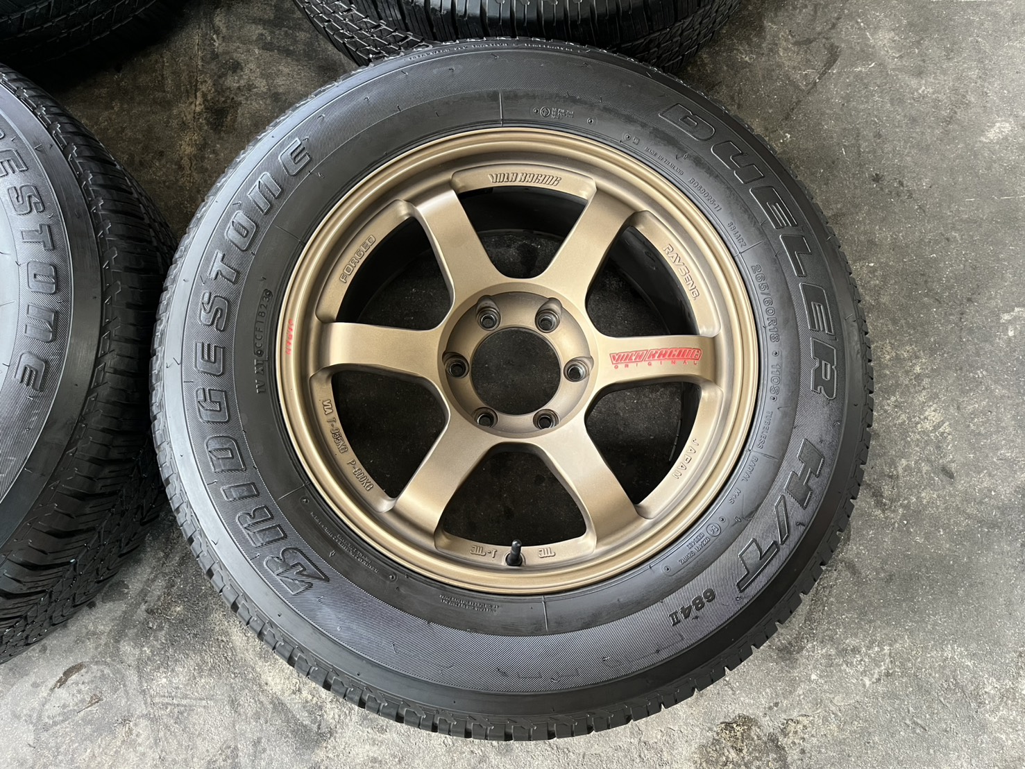 ✨ล้อแม็กพร้อมยาง 6รู139✨TE37 SUV (งาน Promax) ขอบ 18💖สวยกริ๊บ💖