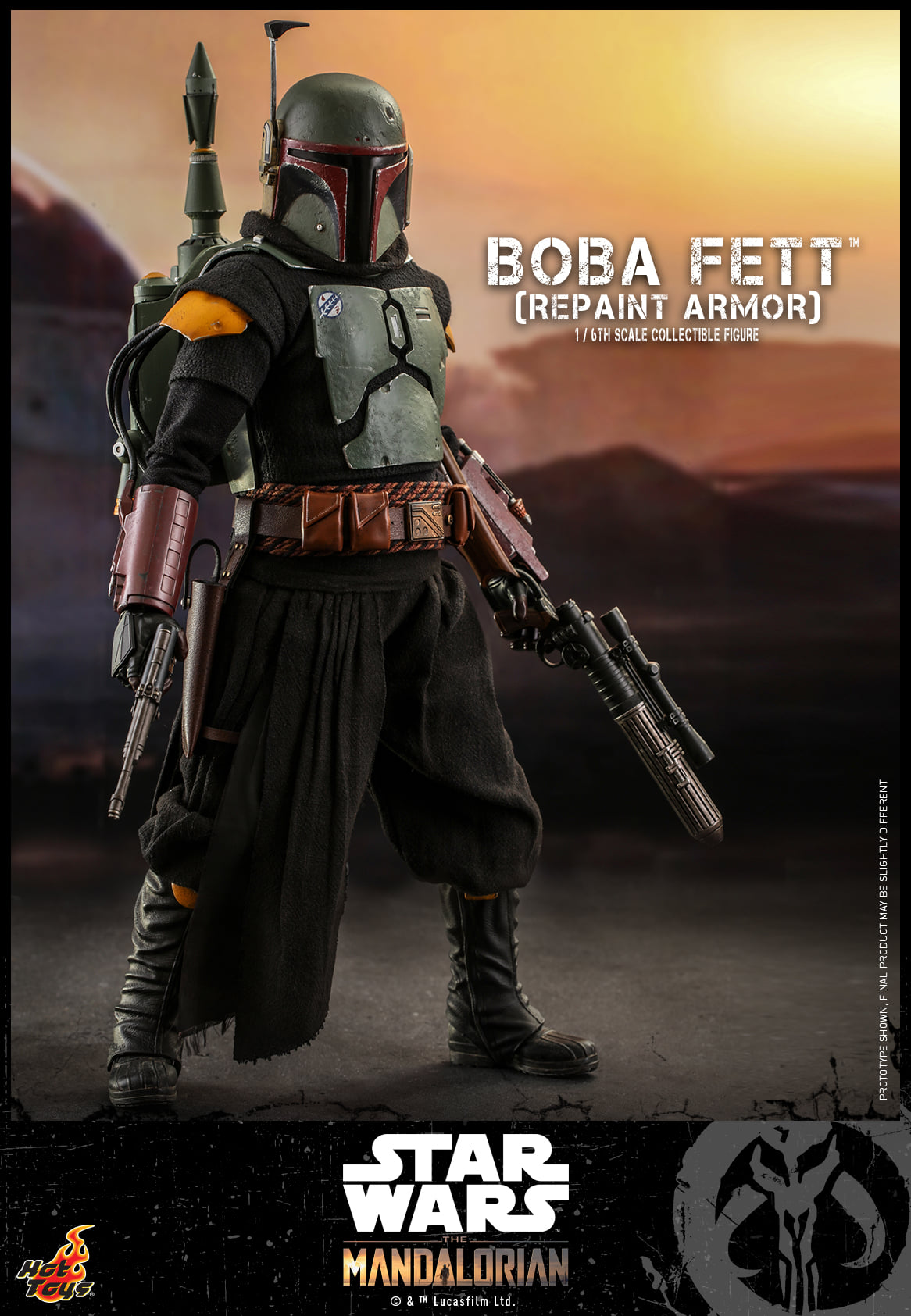 Hot Toys TMS055B 1/6 Star Wars: The Mandalorian™ - Boba Fett (Repaint Armor) Special Bonus