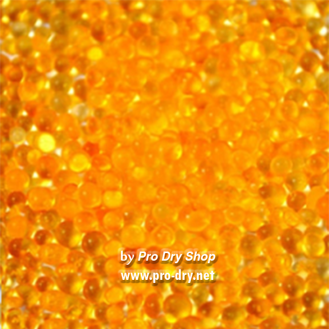 ซิลิก้าเจลเม็ดสีส้ม Prodry Orange Silica Gel บรรจุในถุงพลาสติก ขนาด 1 Kg