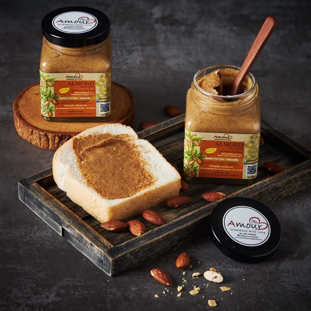 แยมทาขนมปัง และ เนยทาขนมปัง yam amour healthy แยม เนย