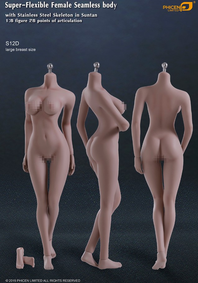 TBLeague S12D Body Stainless (Large bust, Suntan) เท้าถอดเปลี่ยนได้