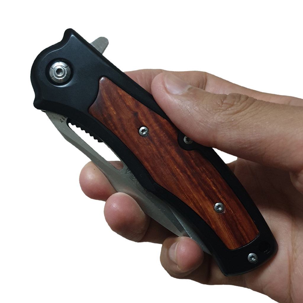 มีดพับ SOG DA317 ขนาด 7.9 นิ้ว (20 ซม.) ด้ามลายไม้