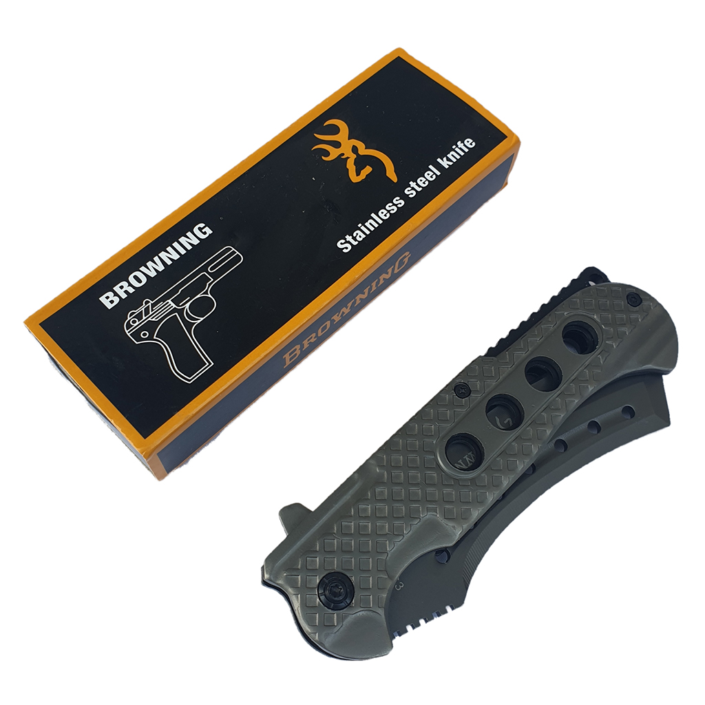 มีดพับ BROWNING 363 ขนาด 8.9 นิ้ว (22.5 ซม.) สี Titanium
