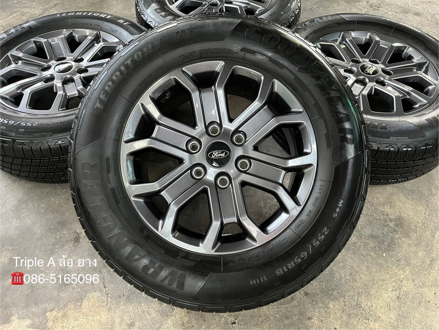 ✨ล้อแม็ก✨Ford Next-Gen Wildtrak รุ่นใหม่ล่าสุด ขอบ 18 พร้อมยาง 255-65-18 Goodyear♨️ปี 24♨️