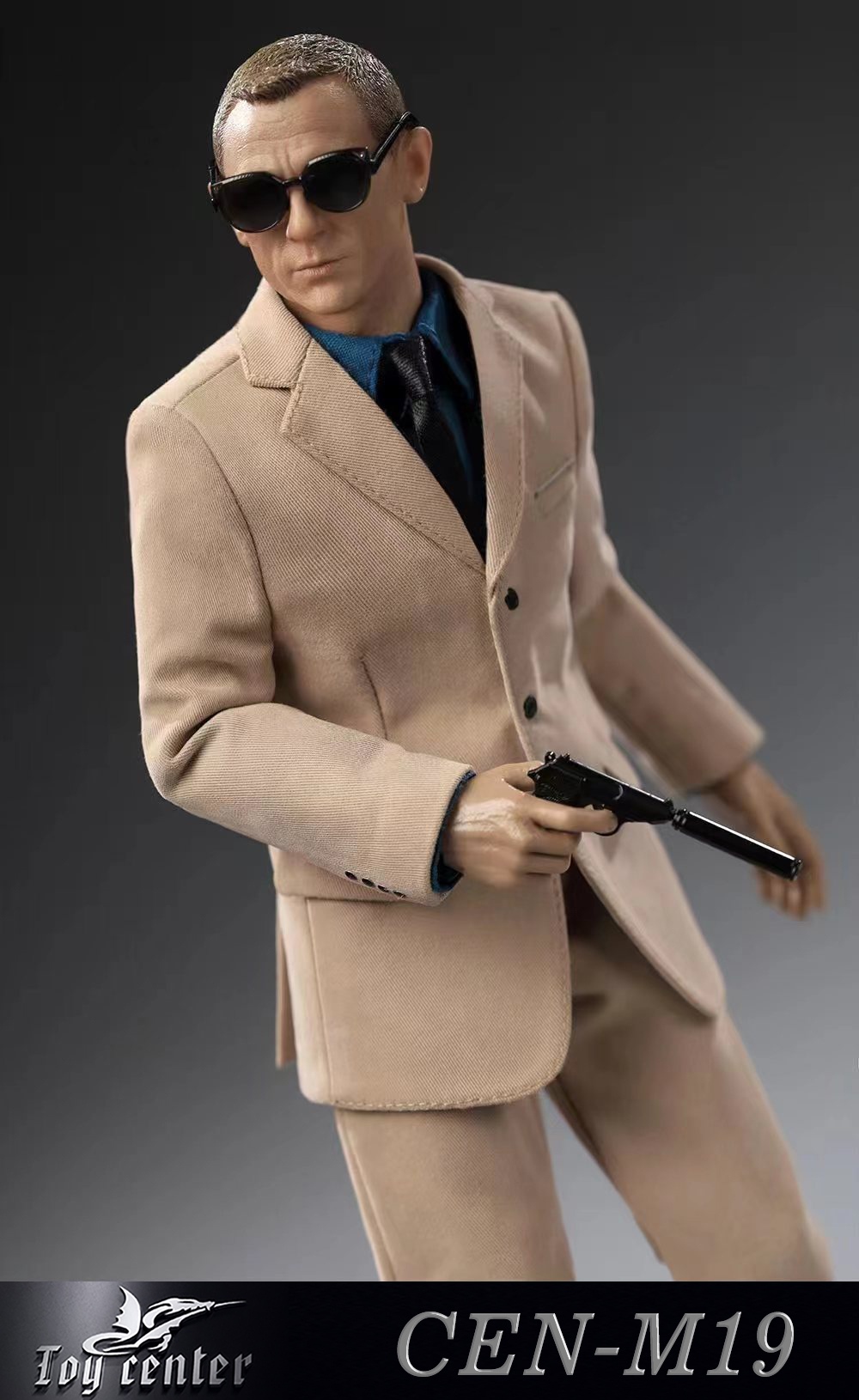 Toy Center CEN-M19 1/6 Male Agents 007 Suit Khaki Style