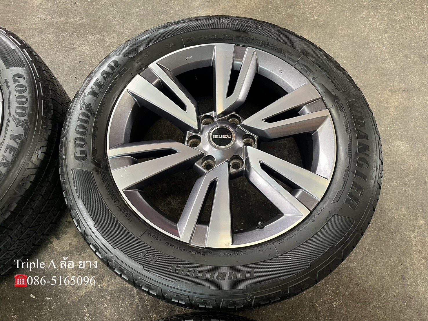 ✨ล้อแม็ก✨ISUZU MU-X 2023 ขอบ 20 เทาหน้าเงา พร้อมยาง 255-55-20 GoodYear🌟ปี 23🌟