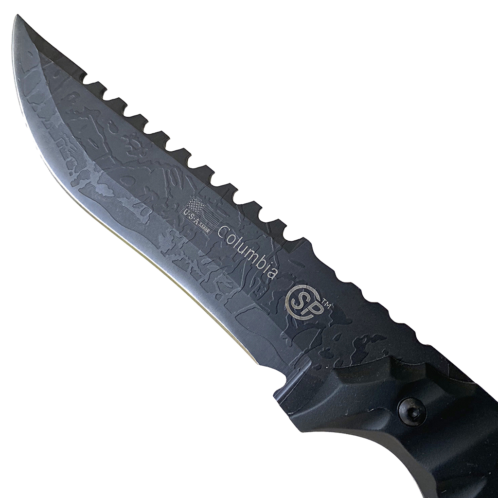 มีดใบตาย Columbia USA Saber HK017 ขนาด 12.2 นิ้ว (31 ซม.) พร้อมซองไนล่อนสำหรับเก็บมีด