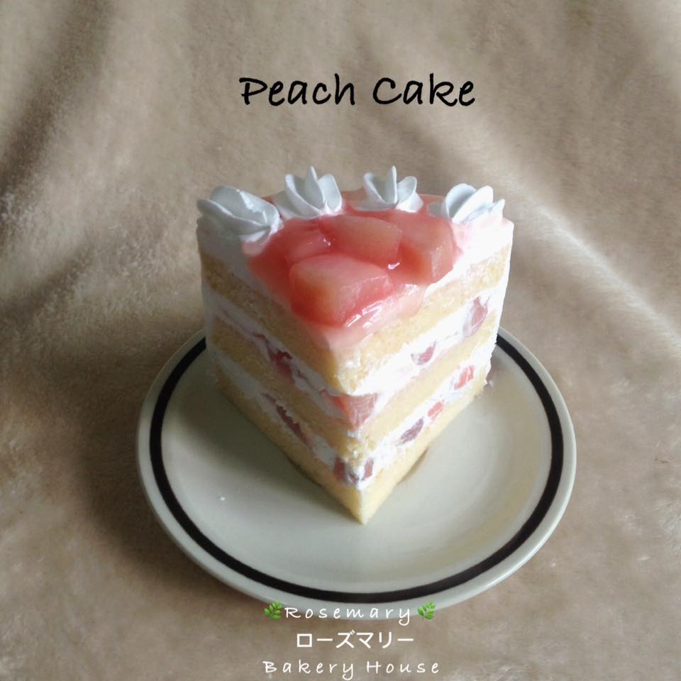 🍑 เค้กพีช 🍑 (1 ปอนด์) Peach Cake (1 Pound / 6" x 6") 2 ชั้น