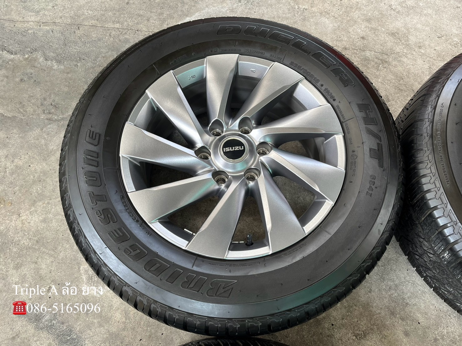 ✨ล้อแม็กป้ายแดง✨ISUZU MU-X ขอบ 18 พร้อมยาง 265-60-18 Bridgestone🌟ปี 23🌟