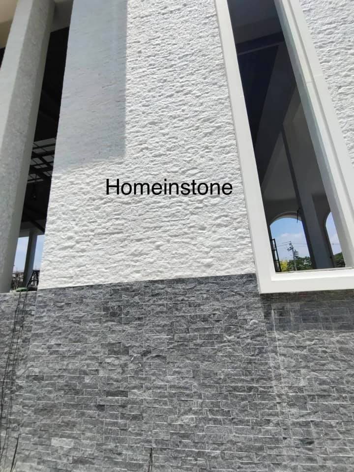 หินประดับตกแต่ง crystal black and white ขนาด 5x20