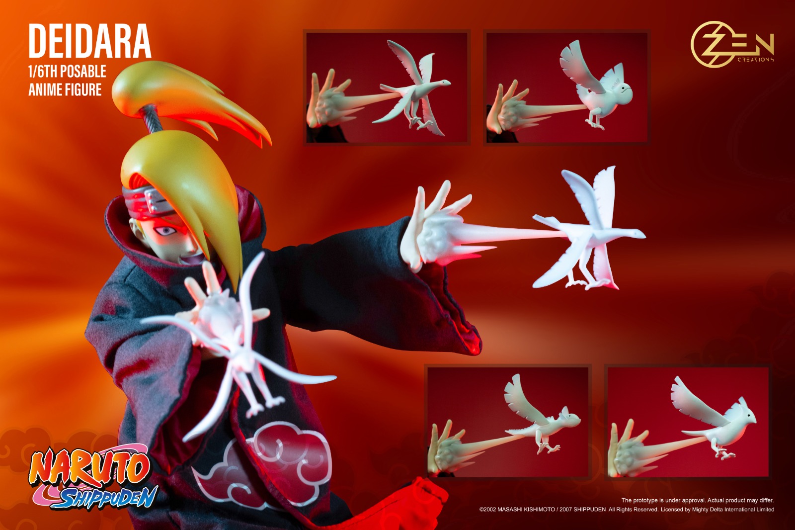 Zen Creations PAF004S Posable Anime Figure (PAF) Deidara (Standard Version)