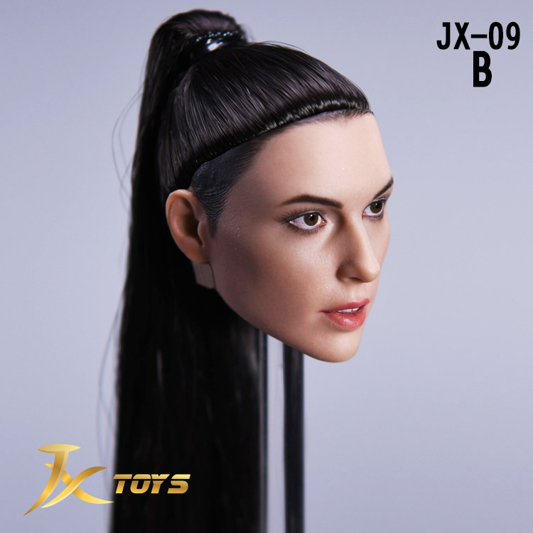 JXtoys JX-09C Female Headsculpt (Black Curly Hair)