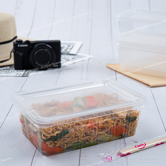 กล่องข้าวเหลี่ยม EPP ลายเส้น