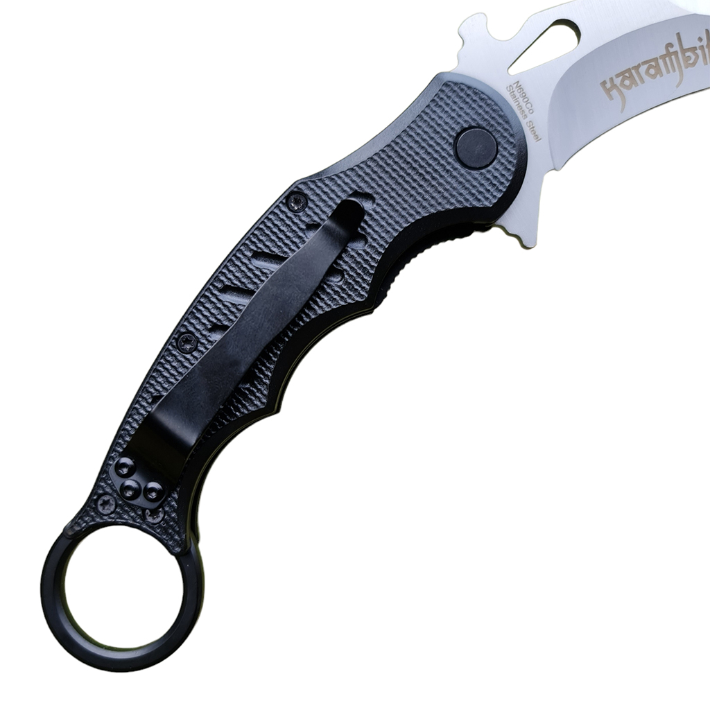 มีดพับ มีดคารัมบิต FOX KNIVES FX-478 Karambit Knives ใบมีดสีเงิน ขนาด 7.8 นิ้ว (19.7 ซม.)