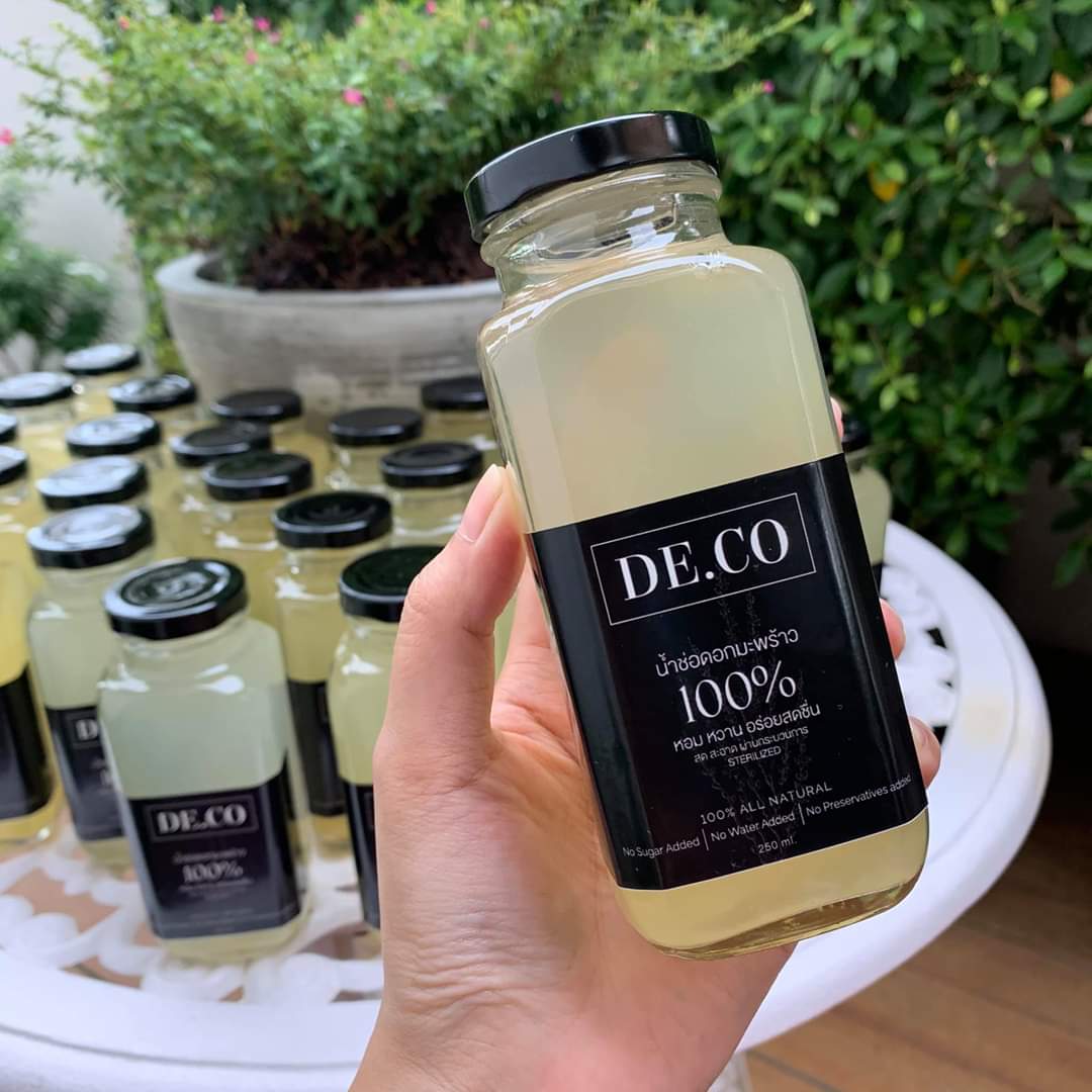 (1ขวด) น้ำช่อดอกมะพร้าว 100% หอมหวาน อร่อยสดชื่น DE.CO de . co น้ำดอกมะพร้าว น้ำมะพร้าว สำเนา