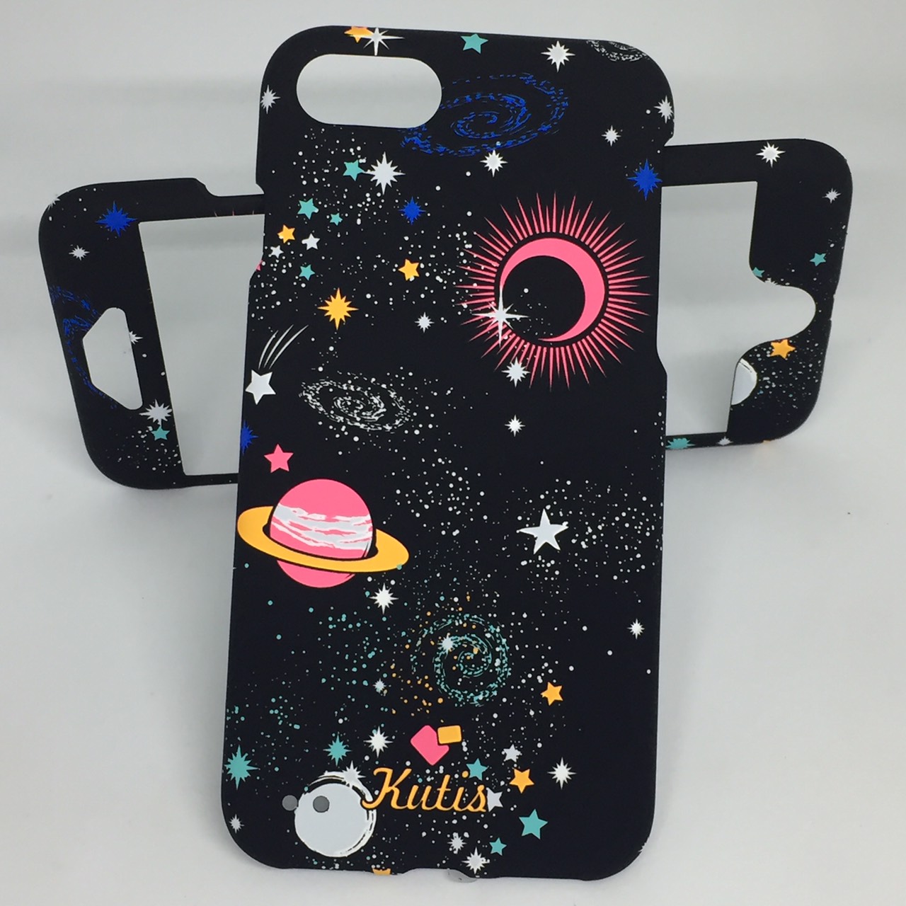 เคสคูทิส(Kutis)เคสไอโฟน7,8,SEปี2020(ลายอวกาศ)มาใหม่ เคสประกบหน้า-หลัง เคสเรืองแสง เคสลายวินเทจ ร้านSuperhero Klongthom