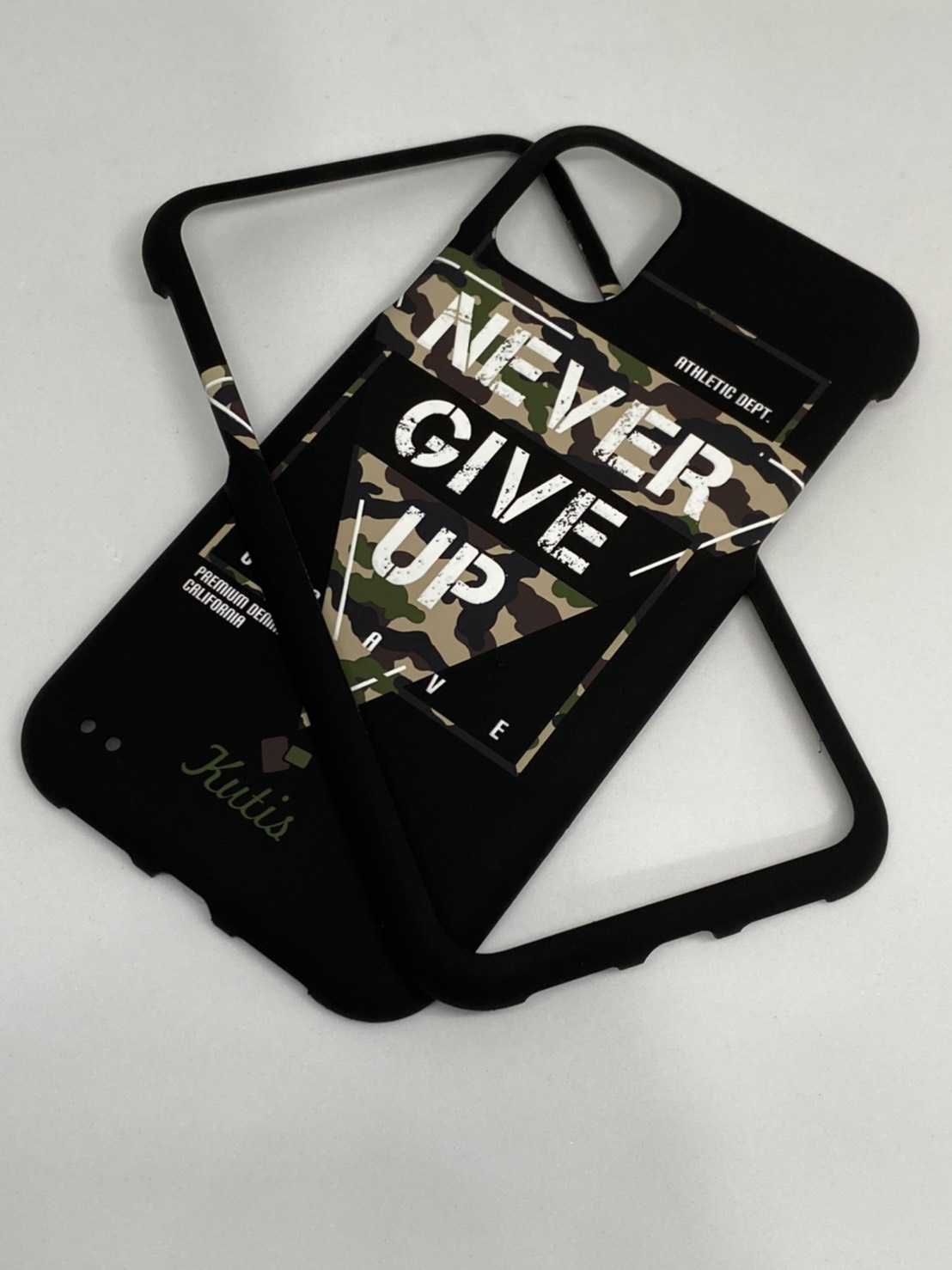 เคสคูทิส(Kutis)เคสไอโฟน11G(ลายNeverGiveUp)มาใหม่ เคสประกบหน้า-หลัง เคสเรืองแสง เคสลายวินเทจ ร้านSuperhero Klongthom