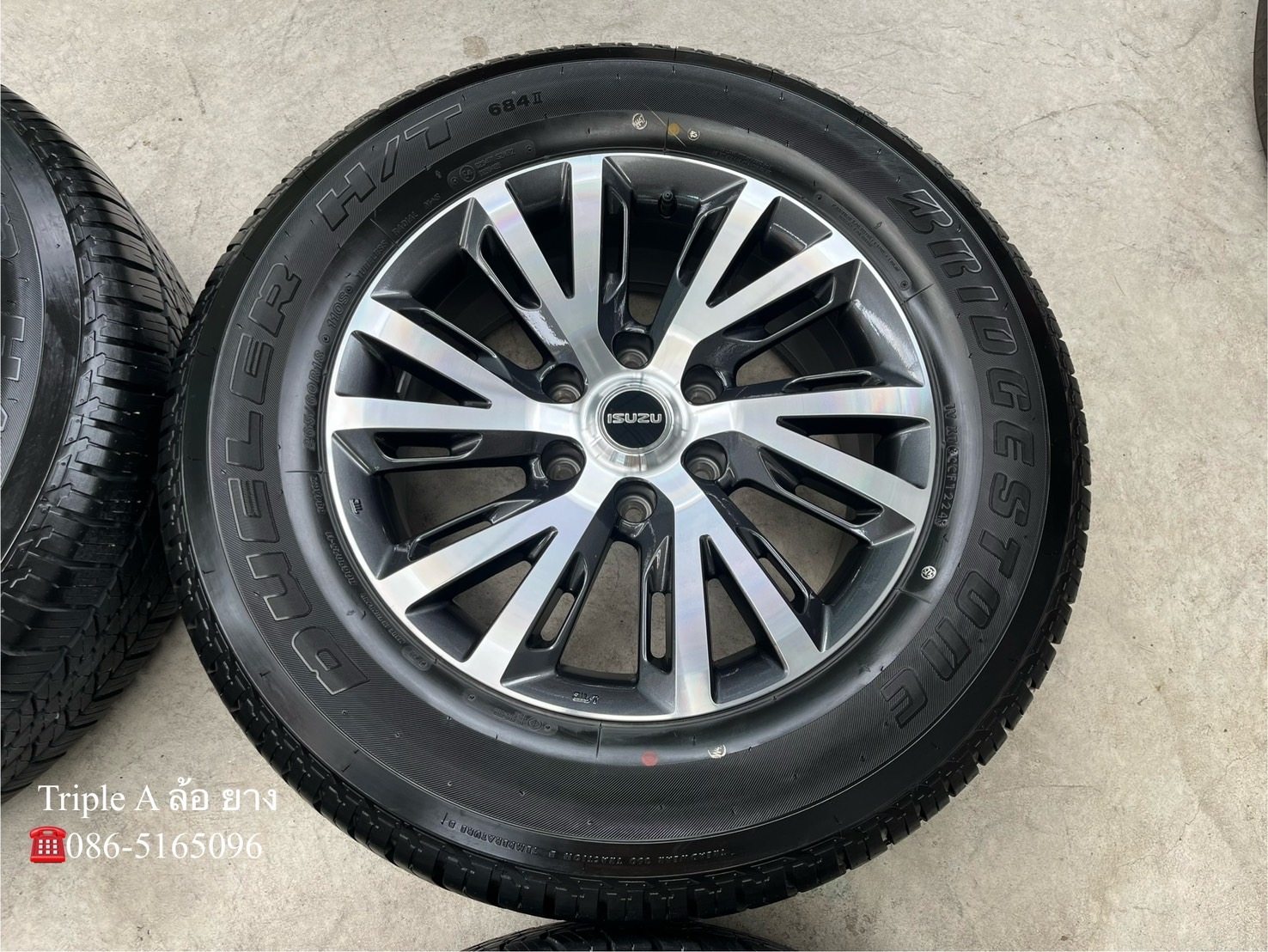 ♨ปี 24♨✨ล้อแม็กพร้อมยางน้องๆป้ายแดง✨ISUZU D-Max รุ่นใหม่ล่าสุด ขอบ 18 ดำหน้าเงา💖