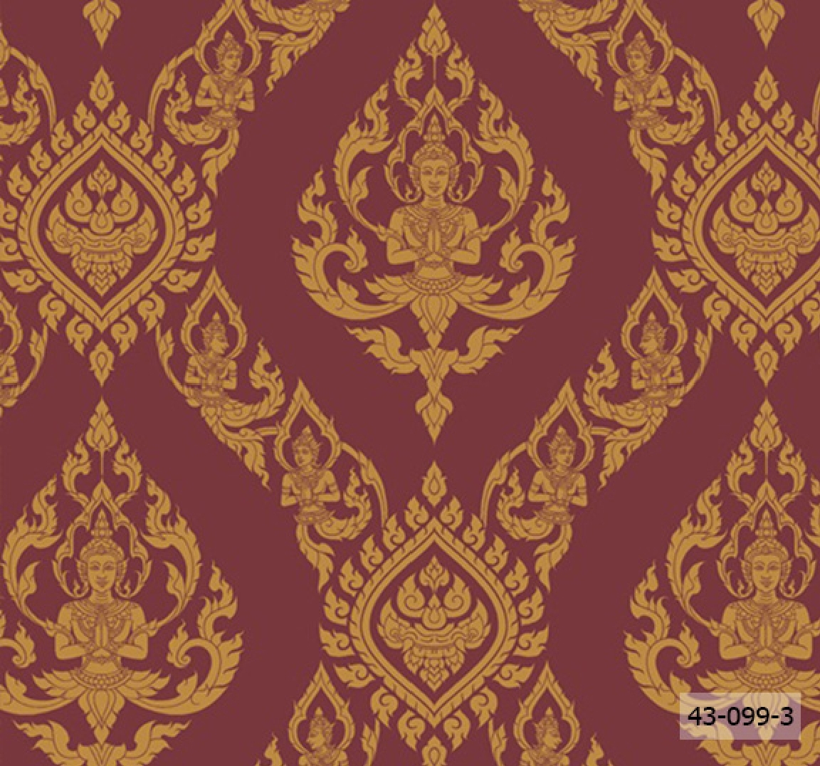 ลายไทยเทพพนม ลายพุ่มข้าวบิณฑ์