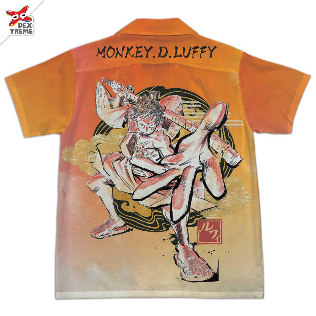 เสื้อฮาวายวันพีซ Hawaii shirt One Piece Luffy ลาย ลูฟี่วาโนะ