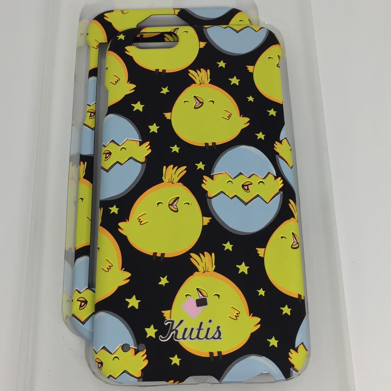 เคสคูทิส (Kutis) ไอโฟน6,6S(ลายลูกเจี๊ยบออกจากไข่สีดำ)