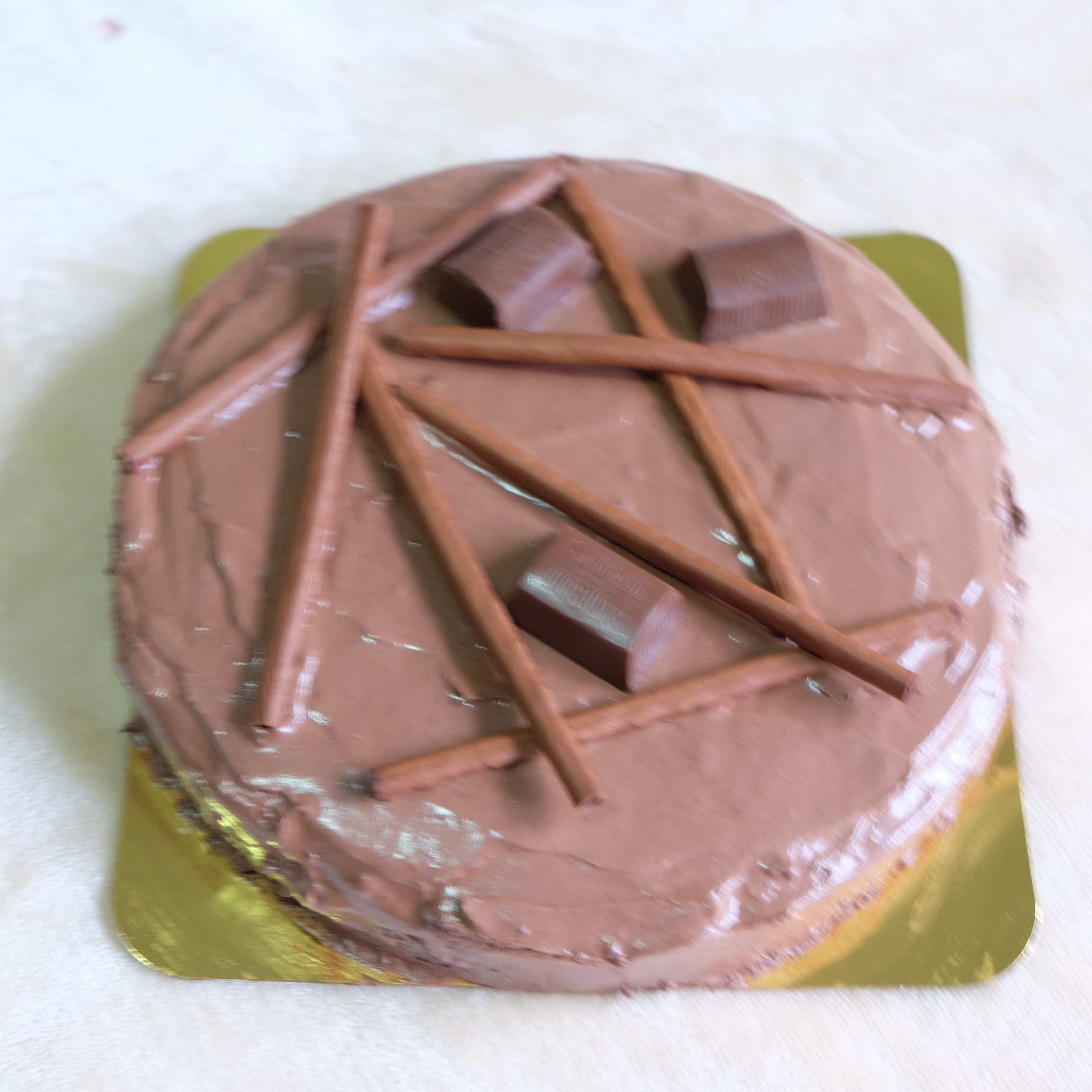 ดาร์กช็อกโกแลตเค้ก (ขนาด 2 ปอนด์) 2 ชั้น/ Dark Chocolate Cake 2 Pound (7'' x 7") 2 Layers