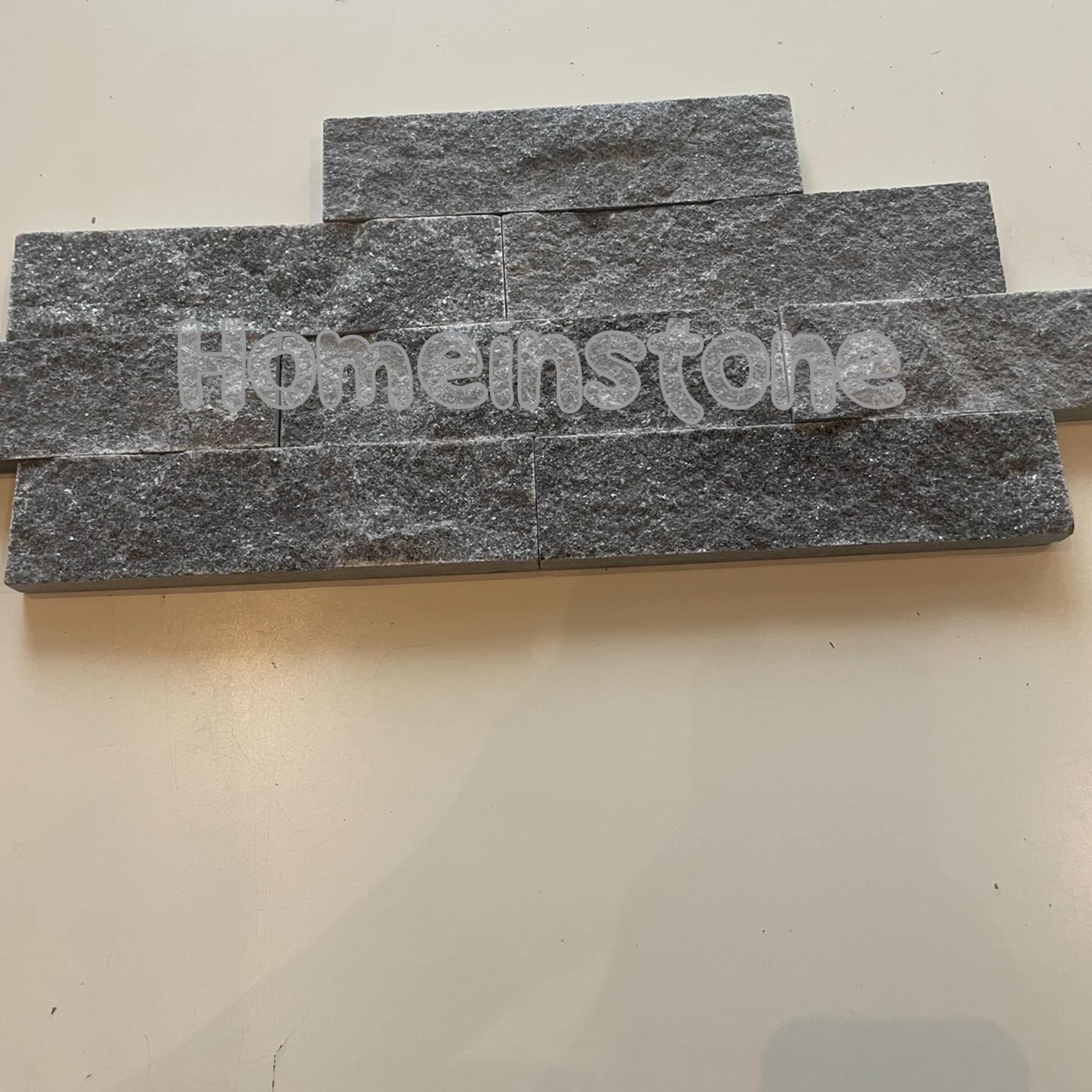 หินตกแต่งผนัง Black Quart ขนาด 5x20