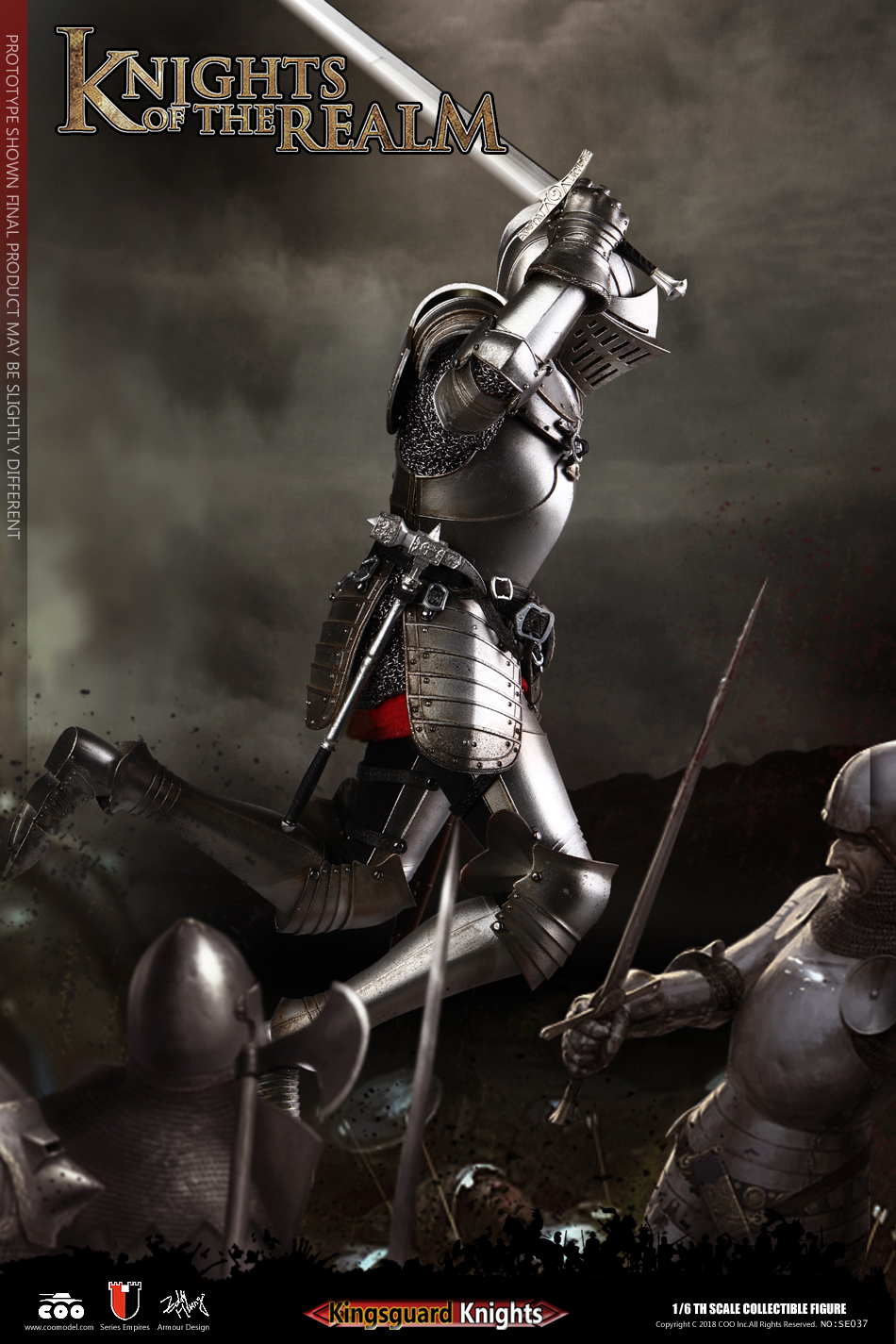 COOMODEL SE036 SE037 DIE-CAST ALLOY 1/6 SERIES OF EMPIRES - KNIGHTS OF THE REALM