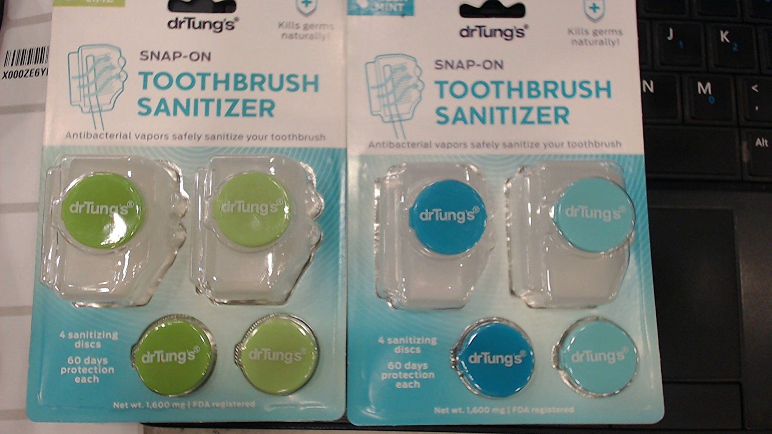 DR.TUNG'S (ดอกเตอร์ทังค์) Snap-On Toothbrush Sanitizer ผลิตภัณฑ์รักษาความสะอาดแปรงสีฟัน