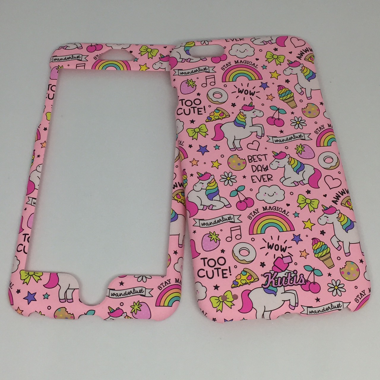เคสคูทิส(Kutis)ไอโฟน6พลัส,6Sพลัส(ลายยูนิคอร์นอวบWOW)มาใหม่ เคสประกบหน้า-หลัง เคสเรืองแสง เคสลายวินเทจ ร้านSuperhero Klongthom