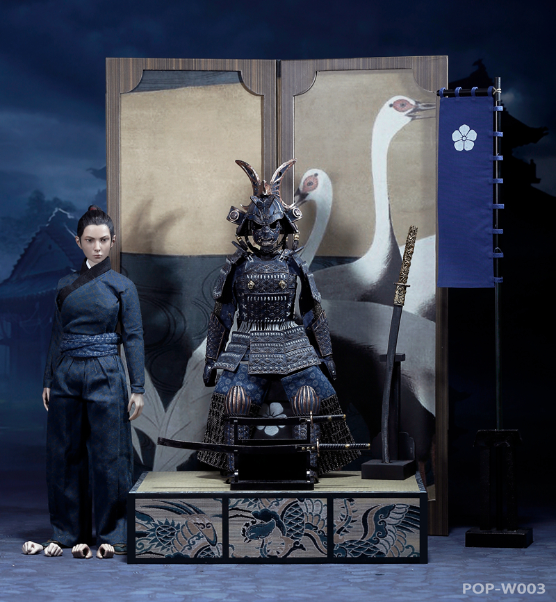 POPTOYS W003B The Second of Warrior Women Series: The Butterfly Helmets Female Warriors - The Old Armor (Luxury Version)