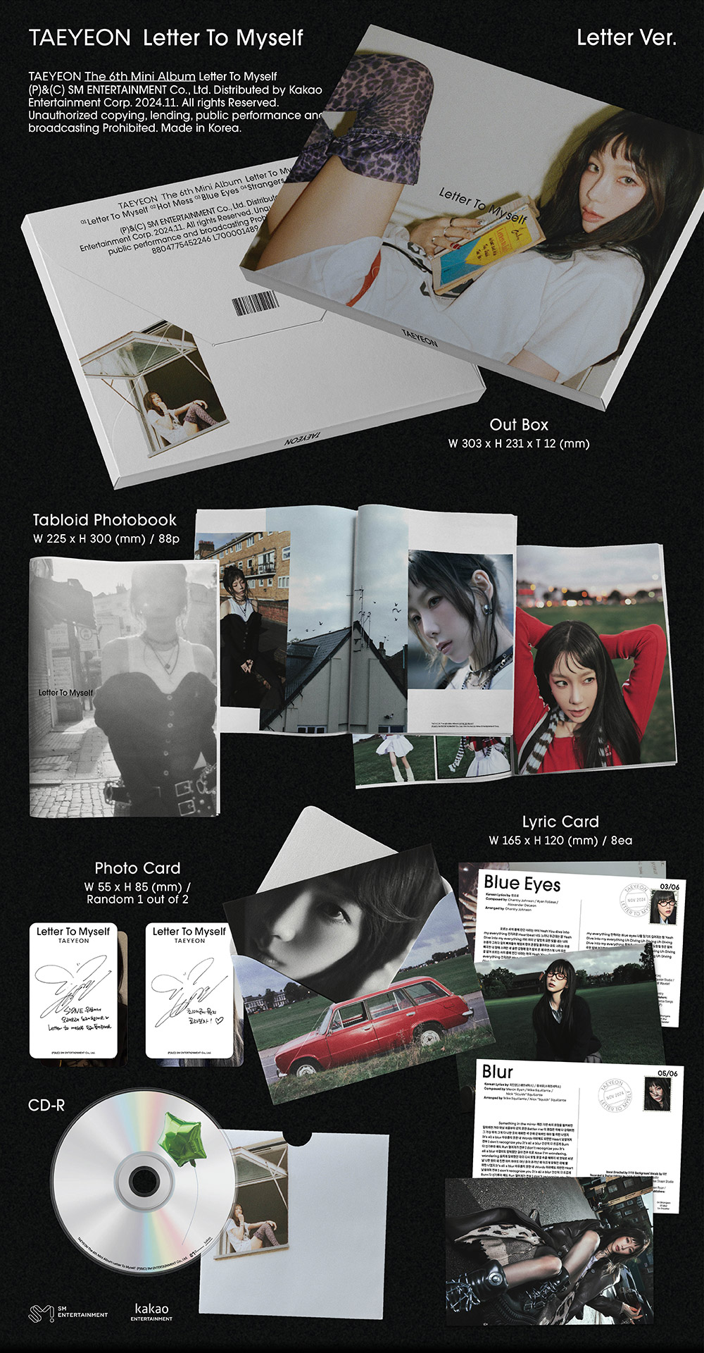 [รับกด+นำเข้าสินค้า] TAEYEON - 6th Mini Album Letter To Myself