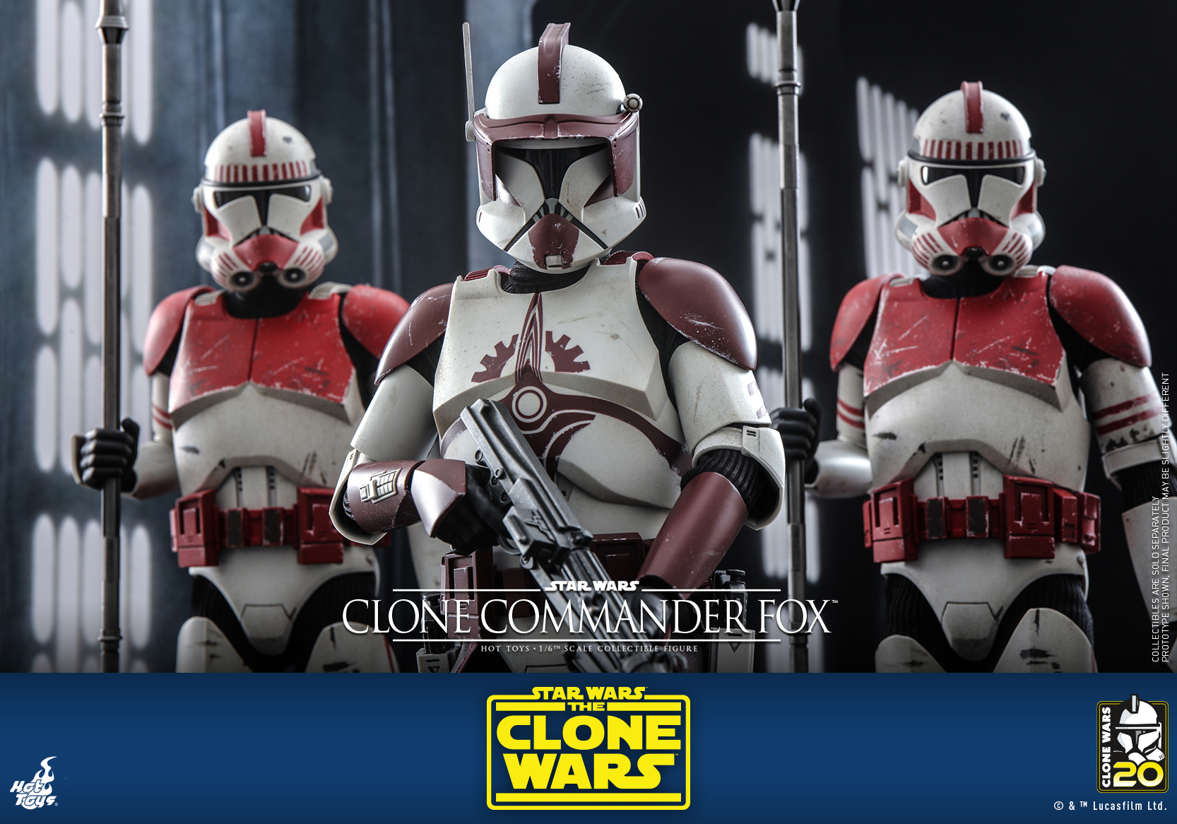 Hot Toys TMS103 1/6 Star Wars: The Clone Wars™ - Clone Commander Fox™