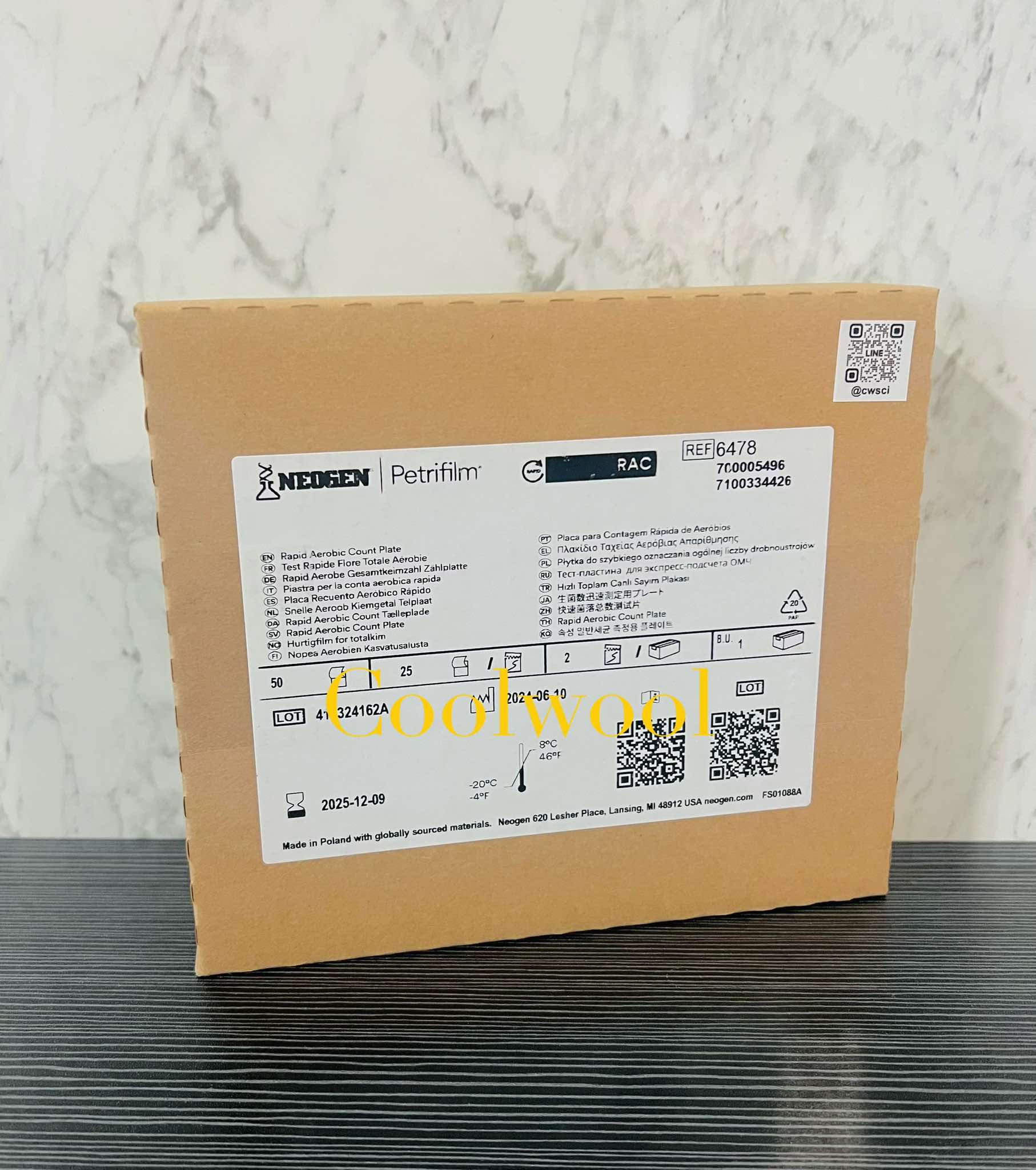 Neogen™ Petrifilm™ Rapid Aerobic Count Plates(50 แผ่น/Pkg)