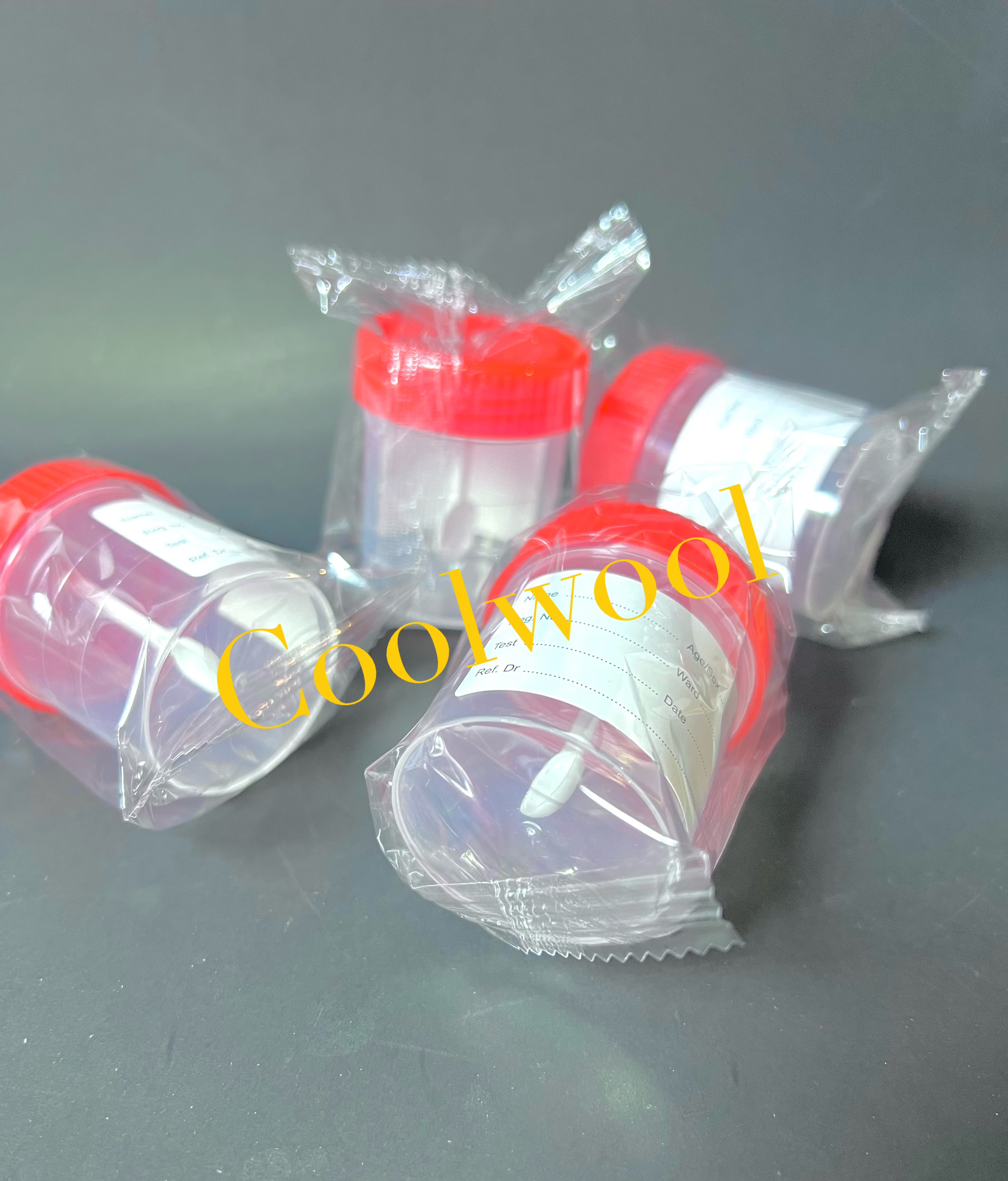 กระปุกเก็บตัวอย่างพร้อมช้อน Stool container sterile 60ml,Individual packing (500ชิ้น/cs)