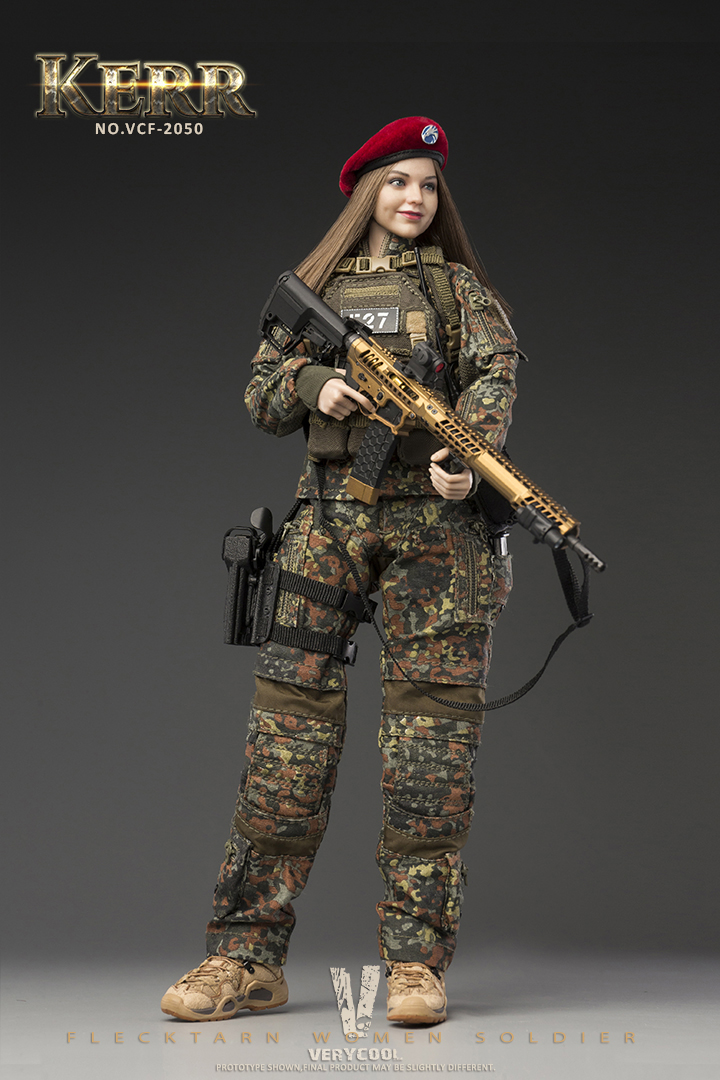 VERYCOOL VCF-2050 1/6 FLECKTARN WOMEN SOLDIER-KERR