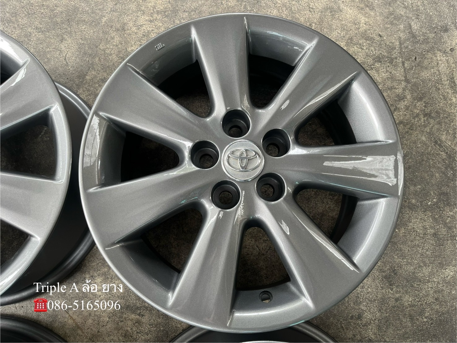 ✨ล้อแม็ก✨5รู100✨Toyota Altis ขอบ 15 สีเทา💖สวยกริ๊บ💖