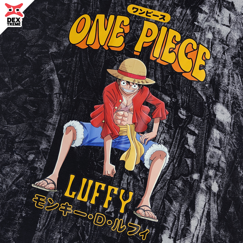 เสื้อวันพีซ Tees OP Luffy ผ้ามัดย้อม