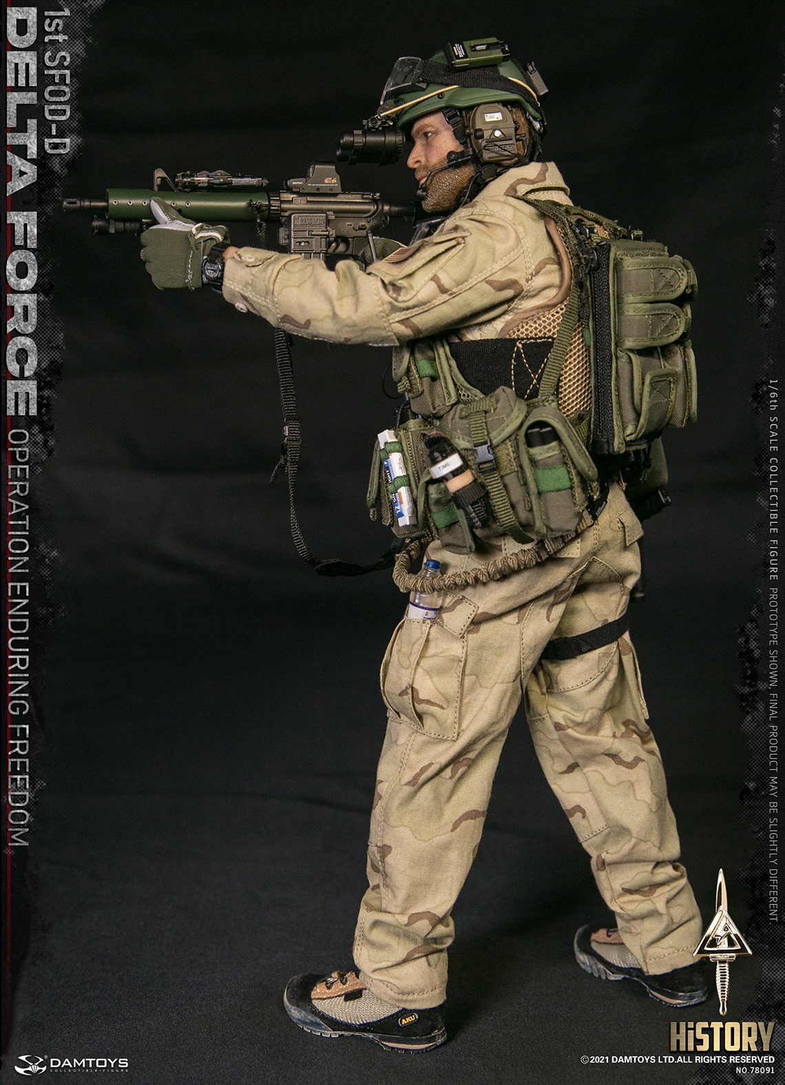 DAMTOYS 78091 1/6 1st SFOD-D OPERATION ENDURING FREEDOM DELTA FORCE
