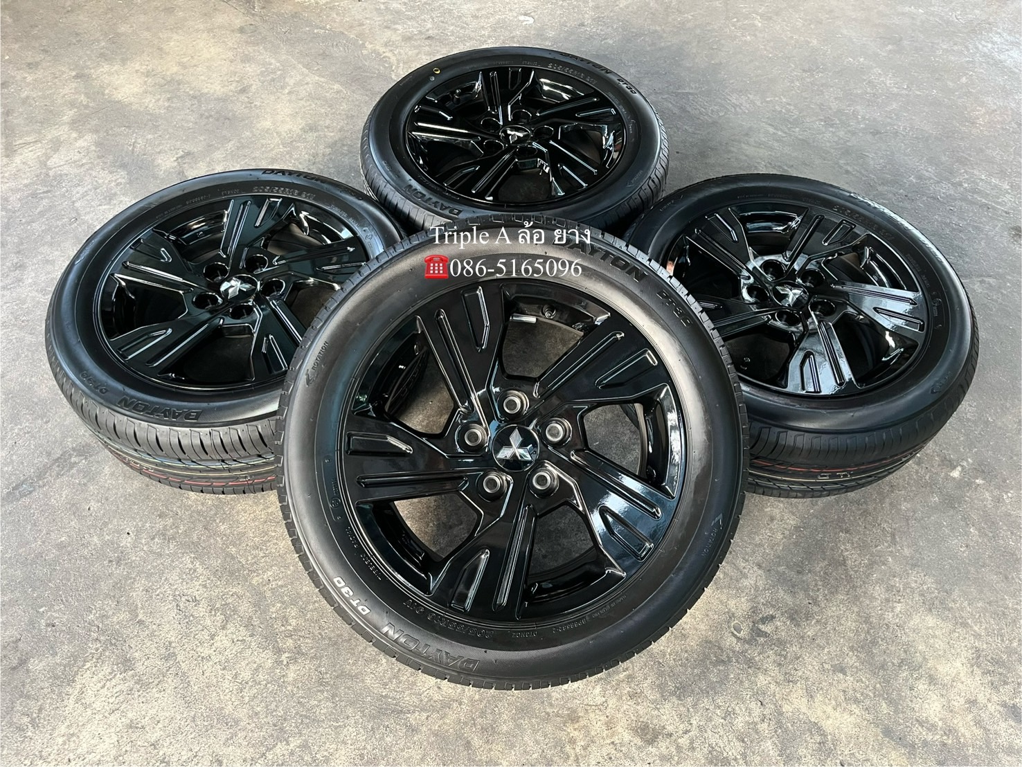 ✨ล้อแม็กป้ายแดง✨Mitsu Xpander Special Edition ขอบ 16 สีดำแท้💯พร้อมยางใหม่💯205-55-16 DAYTON By Bridgestone♨️ปี 24♨️