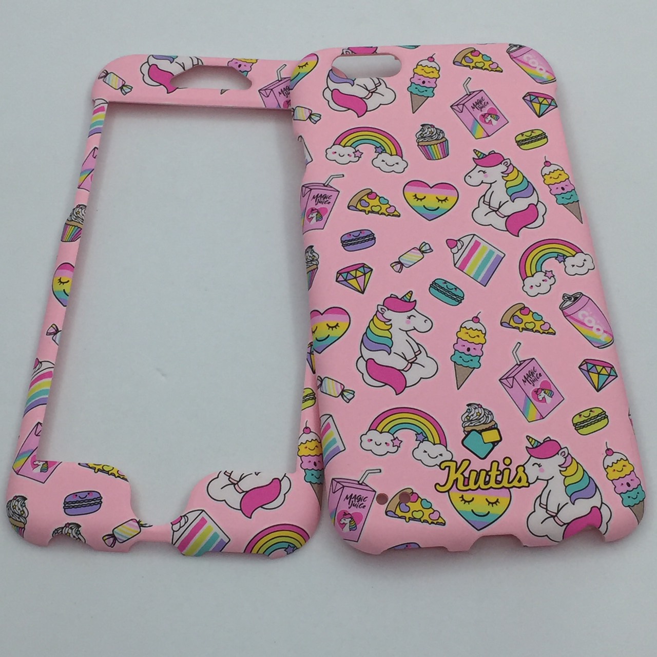 เคสคูทิส(Kutis)เคสไอโฟน6,6S(ลายยูนิคอร์นนั่งเมฆ)มาใหม่ เคสประกบหน้า-หลัง เคสเรืองแสง เคสลายวินเทจ ร้านSuperhero Klongthom
