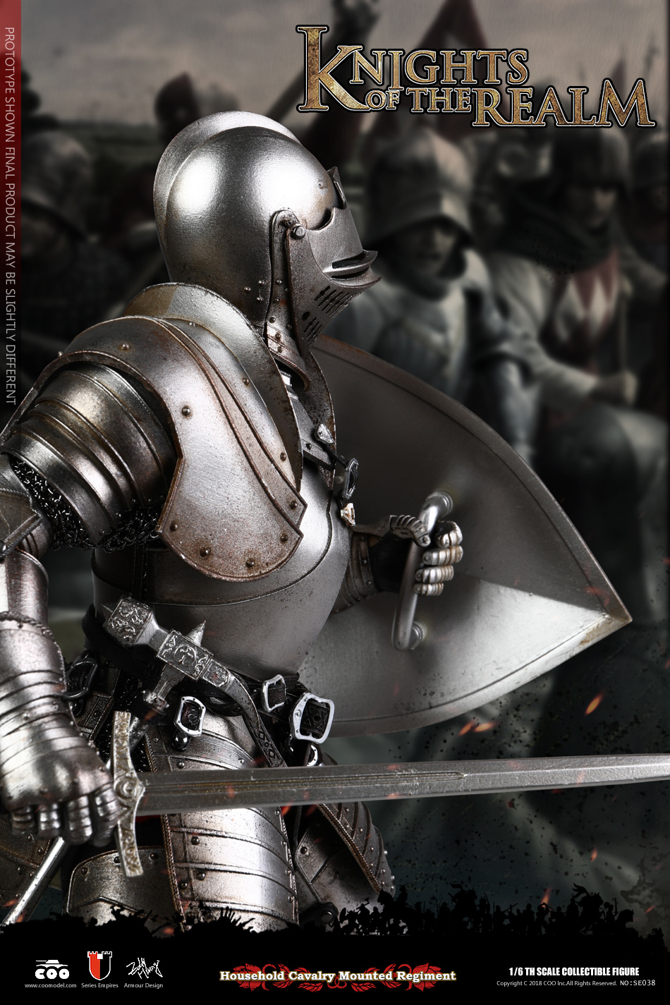 COOMODEL SE036 SE037 DIE-CAST ALLOY 1/6 SERIES OF EMPIRES - KNIGHTS OF THE REALM
