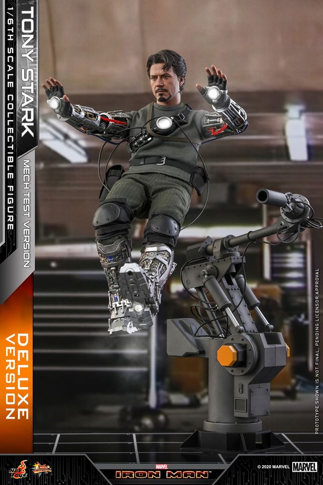Hot Toys MMS582B 1/6 Iron Man - Tony Stark (Mech Test Version) (Deluxe Version) (Special Edition Bonus)