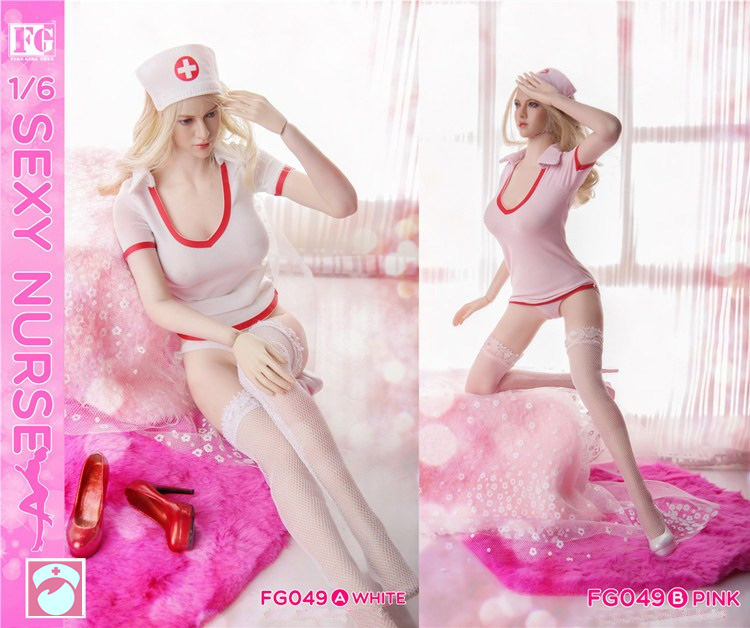 Fire Girl Toys FG049-B Sexy Nurse Suit (Pink)